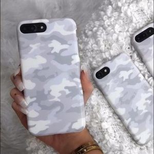 White Clouds Camo iPhone 8/7+ Case